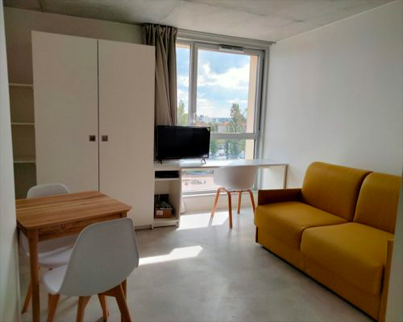 Interior view of student accommodation